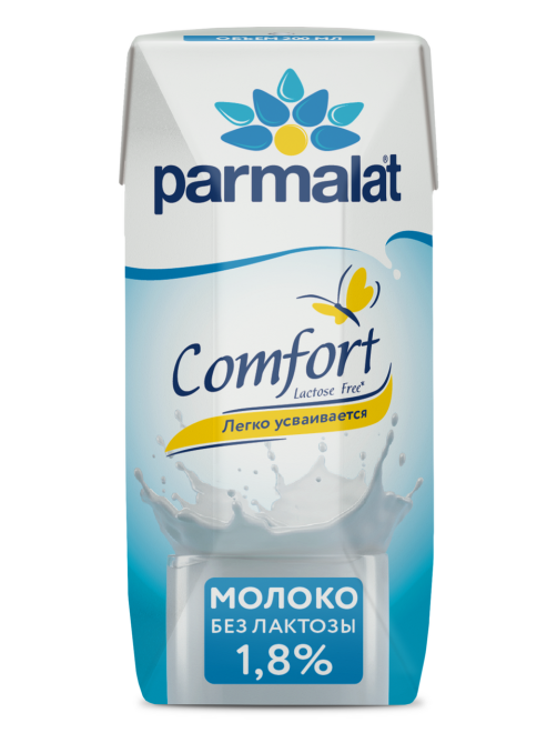 Молоко Parmalat без лактозы ультрапастеризованное 1.8%, 200мл
