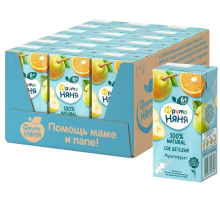 Сок детский ФрутоНяня Мультифрукт с 6 месяцев, 200мл х 18 шт