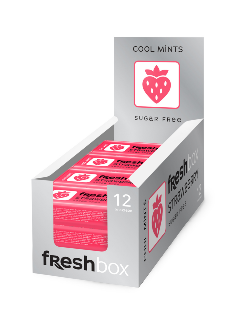 Драже Freshbox Клубника без сахара, 35г