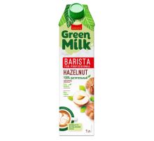 Напиток фундучный Green Milk Barista Соевая основа ультрапастеризованный, 1л