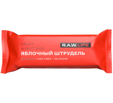 Батончик R.A.W. LIFE Яблочный штрудель без сахара без глютена, 47г