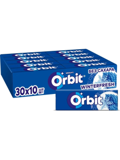 Жевательная резинка Orbit Winterfresh без сахара, 13.6г x 30 шт
