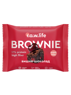 Пирожное протеиновое R.A.W. LIFE вишня и шоколад, 40г