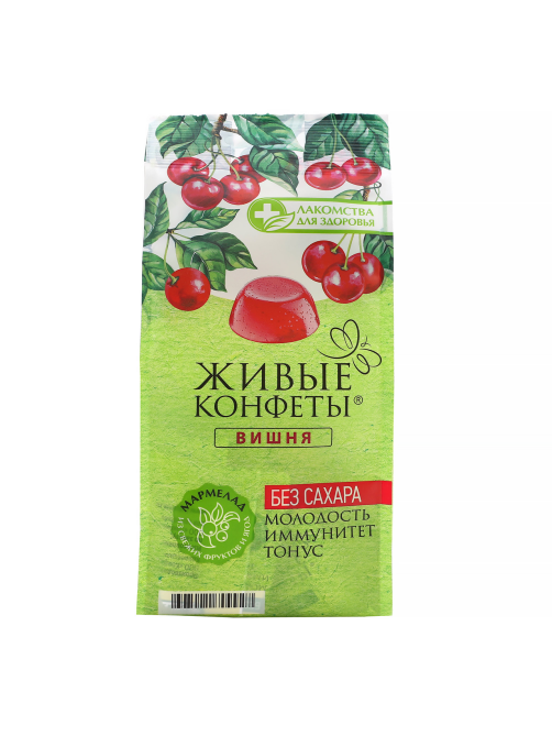 Мармелад Лакомства для здоровья Вишня без сахара, 170г