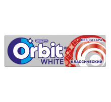 Жевательная резинка Orbit White классический без сахара, 13.6г