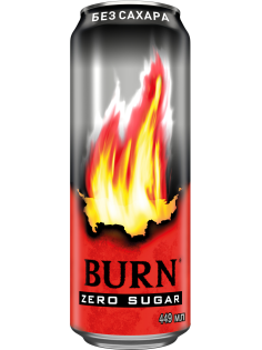 Энергетический напиток Burn оригинальный без сахара, 449мл