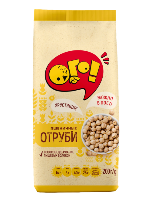 Отруби Ого! пшеничные, 200г