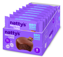Пирожное протеиновое Nattys Pro Brownie Choco, 50г x 8 шт