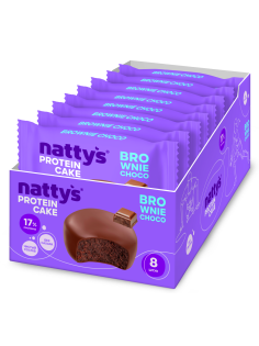 Пирожное протеиновое Nattys Pro Brownie Choco, 50г x 8 шт