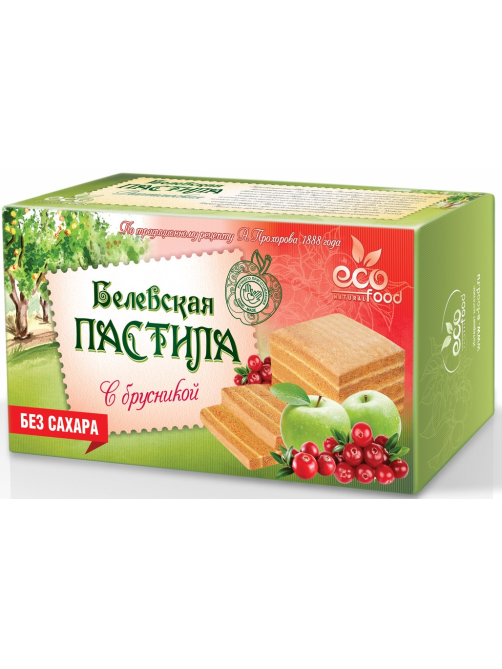 Пастила EcoFood Белевская в ассортименте без сахара, 100г