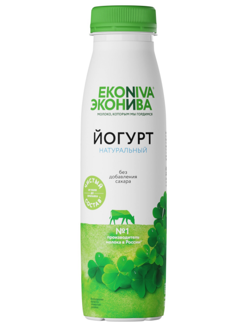 Йогурт питьевой Эконива натуральный 2.8%, 300г