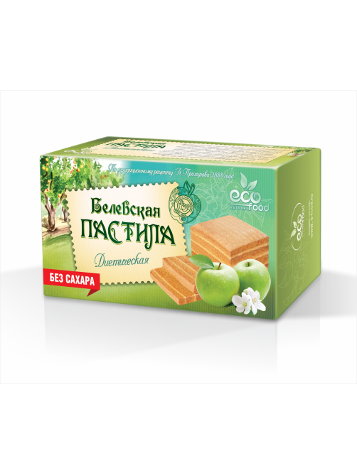 Пастила EcoFood Белевская в ассортименте без сахара, 100г