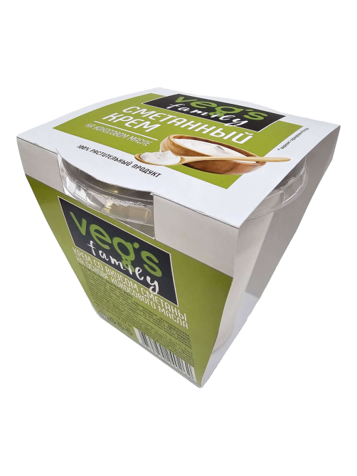 Крем со вкусом сметаны Veg's Family кокосовый, 320г
