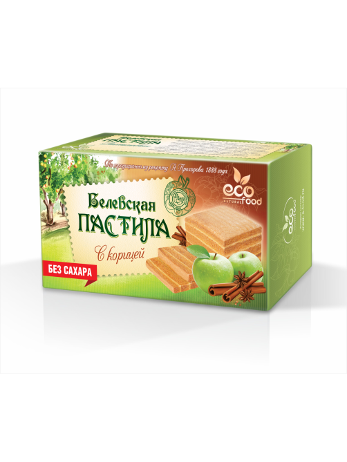 Пастила EcoFood Белевская в ассортименте без сахара, 100г