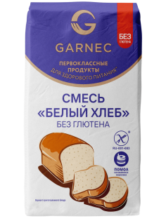 Смесь для выпечки Garnec Белый хлеб без глютена, 600г