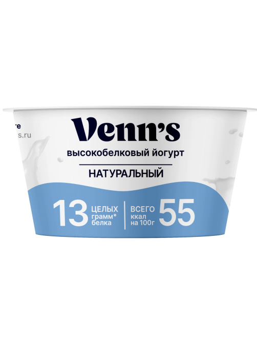 Йогурт Venns Греческий натуральный 0.1%, 130г
