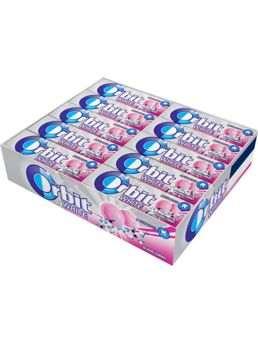 Жевательная резинка Orbit White Bubblemint фрукты, мята, 13.6г x 30 шт