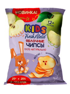 Чипсы фруктовые детские Fresh Atelie Яблоко с 12 месяцев, 25г