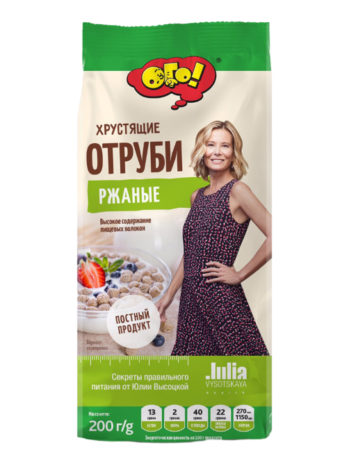 Отруби Ого! ржаные, 200г