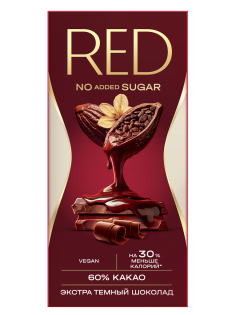Шоколад Red Delight темный экстра 60% какао, 70г