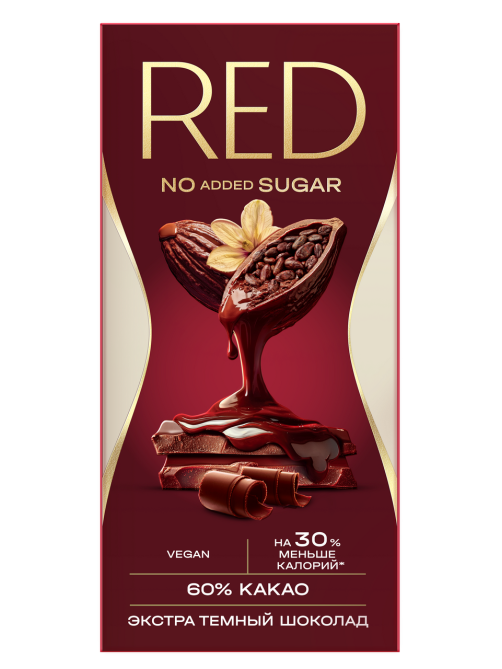 Шоколад Red Delight темный экстра 60% какао, 70г