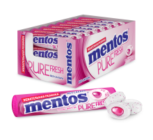 Жевательная резинка Mentos Pure Fresh Тутти Фрутти, 15.5г x 24 шт