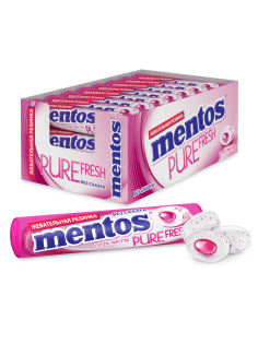 Жевательная резинка Mentos Pure Fresh Тутти Фрутти, 15.5г x 24 шт