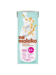 Напиток растительный овсяный Nemoloko Классический 3.2%, 200мл