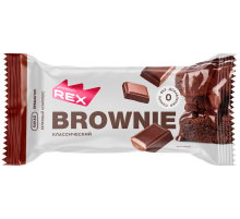 Пирожное протеиновое ProteinRex Брауни без сахара, 50г