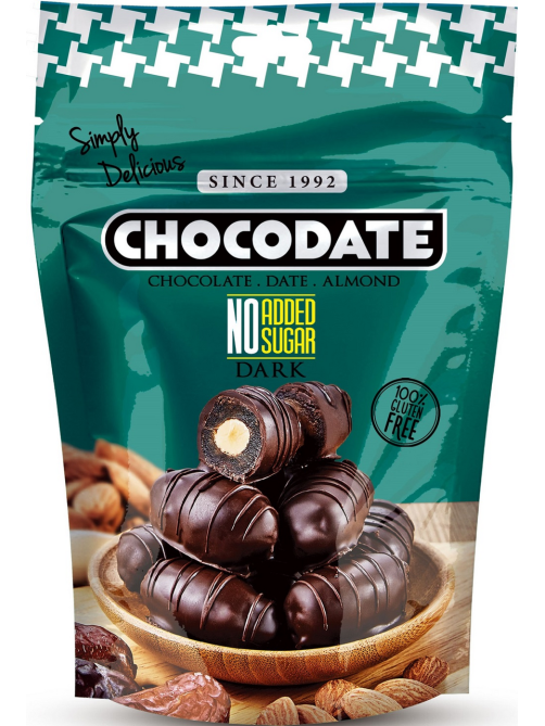 Конфеты Chocodate финики с миндалем в темном шоколаде, 100г