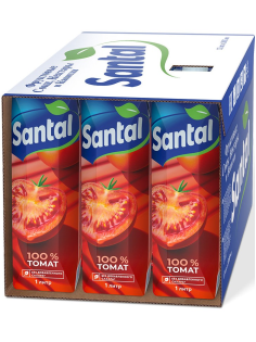 Сок Santal томатный с мякотью, 1л