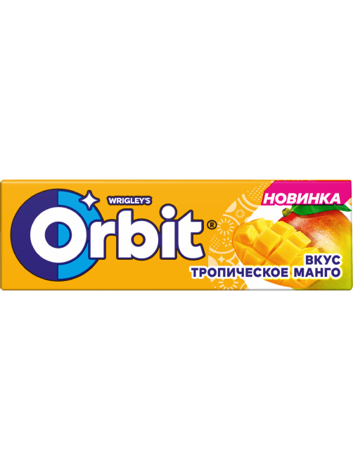 Жевательная резинка Orbit Тропическое манго, 13.6г x 30 шт