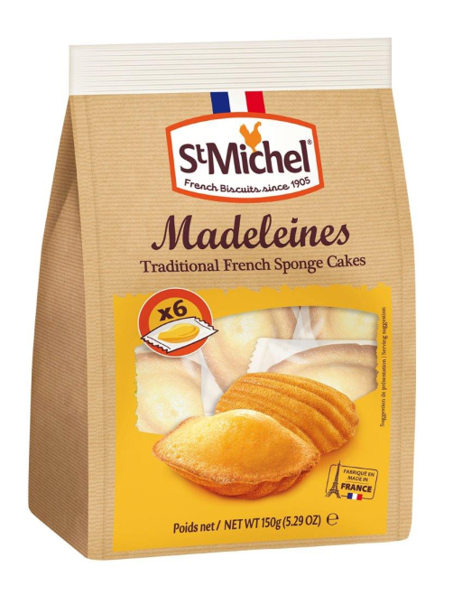 Печенье бисквитное StMichel Madeleines традиционное (25г x 6шт), 150г