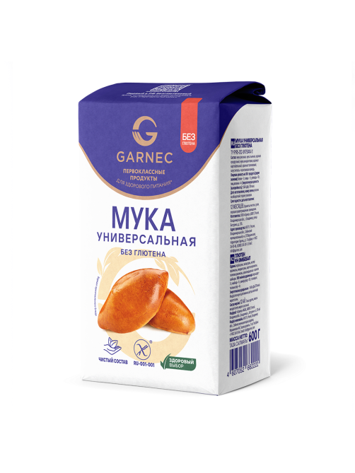 Мука Garnec универсальная без глютена, 600г