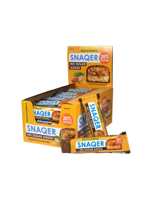 Батончик Snaq Fabriq Арахис и карамель в шоколаде, 50г x 30 шт