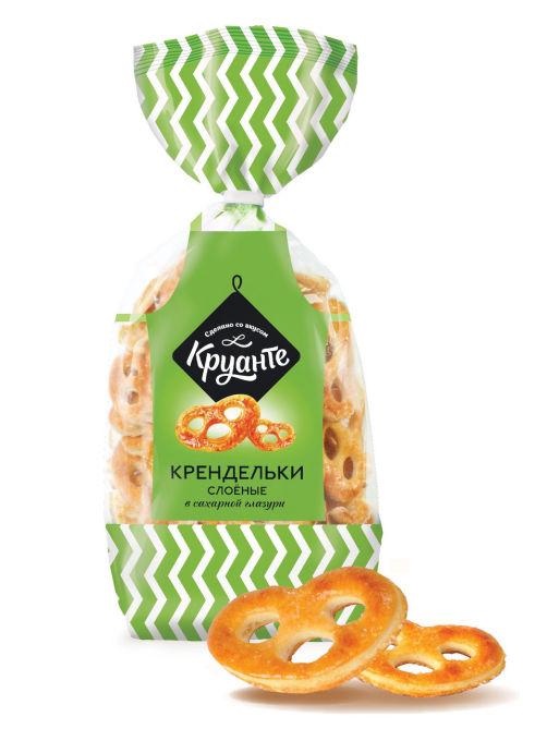 Печенье слоеное Круанте Крендельки, 350г