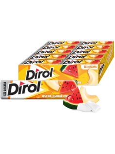 Жевательная резинка Dirol Арбузно-дынный коктейль, 13.6г x 30 шт