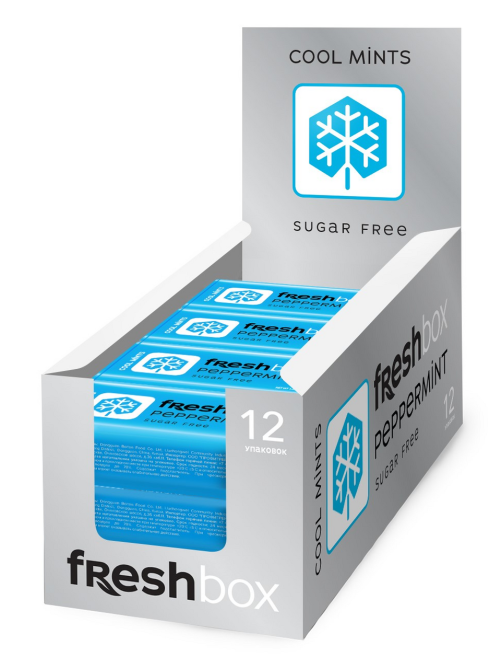 Драже Freshbox Ледяная мята без сахара, 35г