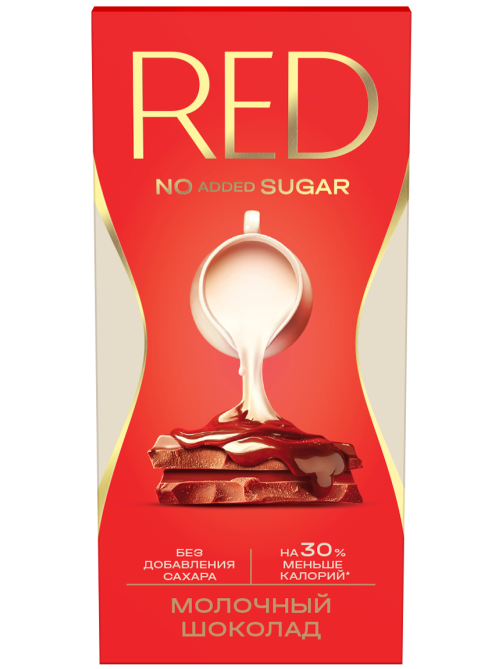Шоколад Red Delight молочный без сахара, 70г