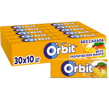 Жевательная резинка Orbit Тропическое манго, 13.6г x 30 шт