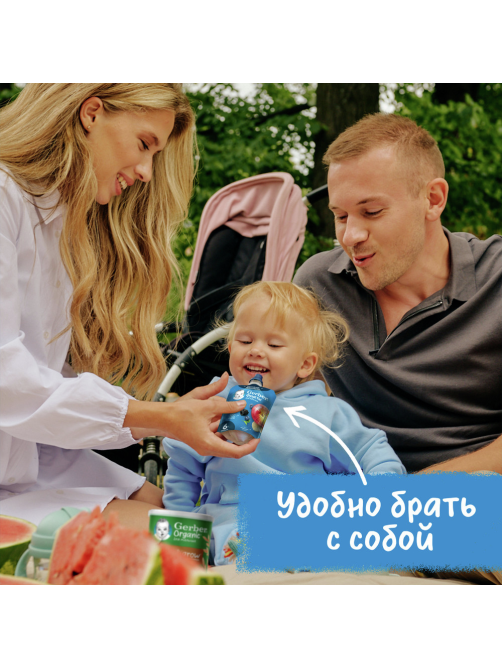 Пюре фруктовое детское Gerber Фрукты и ягоды с 6 месяцев, 90г