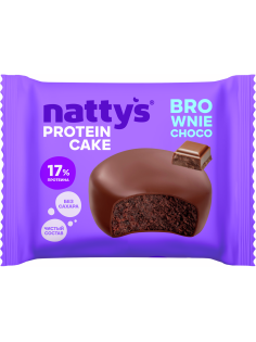 Пирожное протеиновое Nattys Pro Brownie Choco, 50г