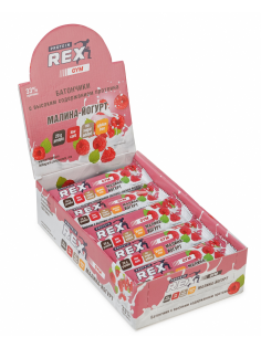 Батончик протеиновый ProteinRex Малина-йогурт без сахара, 60г x 15 шт
