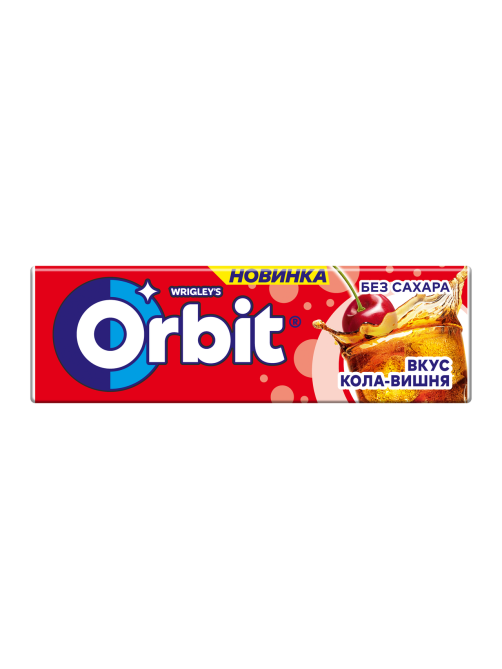 Жевательная резинка Orbit кола и вишня без сахара, 13.6г x 30 шт
