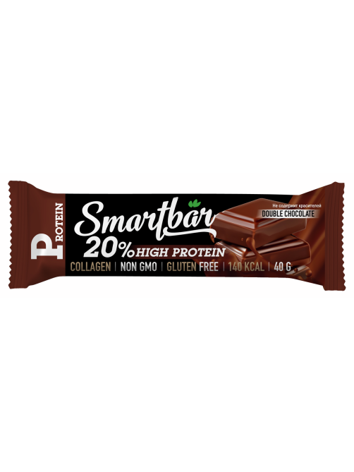 Батончик протеиновый Smartbar Protein двойной шоколад, 40г x 25 шт