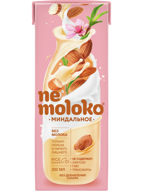 Напиток миндальный Nemoloko на рисовой основе, 200мл