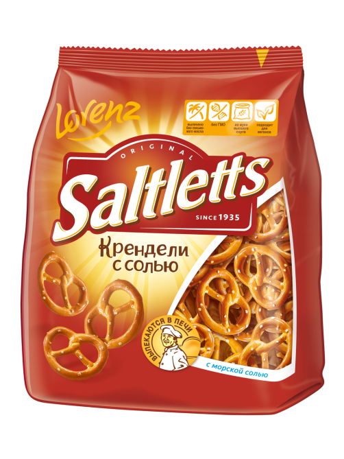 Крендели Saltletts с солью классические, 150г