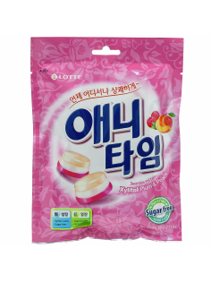 Карамель Lotte Энитайм со сливой и персиком, 60г