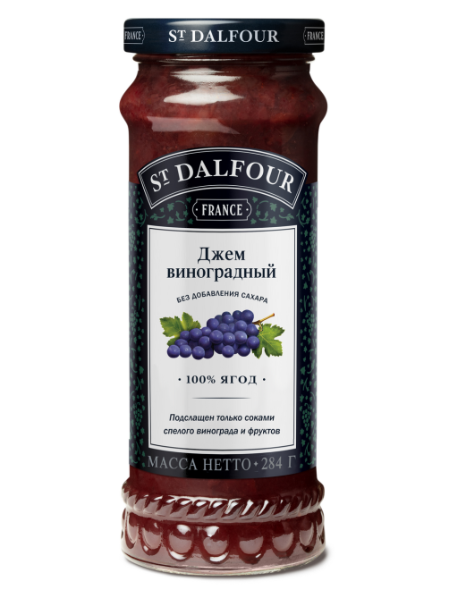 Джем St. Dalfour виноградный без сахара, 284г