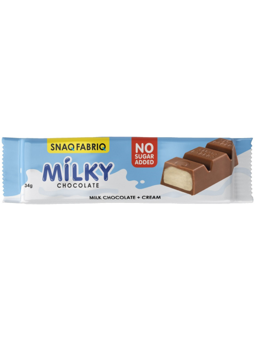 Шоколад Snaq Fabriq Milky молочный со сливочной начинкой без сахара, 34г